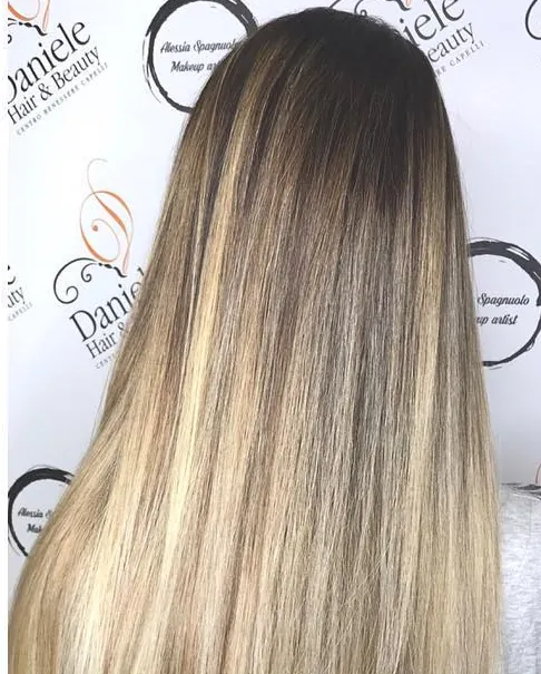 Dopo: balayage biondo